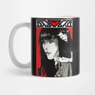 Japanese Samurai Girl Cyberpunk Style Mug